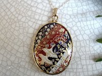 Spiral Birds and Blooms Chiyogami Pendant  Pysanky Eggshell Jewelry by So Jeo : pysanky pysanka ukrainian easter egg batik art eggshell jewelry pendants earrings drop dangle etched flowers gift women accessories accessory pendant necklace bail crystal finding sterling silver filled sojeo flowers celtic purple white red pink brown green purple orange cream burgundy magenta teal turqoise crows crow blue black so jeo art handmade